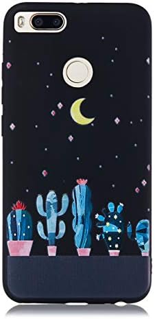 Mioc Xiaomi Mi A1 / 5X Black Case, Luxury Personality 3D Starry Sky Embossed Painted Pattern Soft TPU Silicone Sleeve Ultra-thin Shock Absorbing Back Shell [Phone Cover]