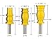 YONICO Router Bits Crown Molding Set 3 Bit 1/2-Inch Shank 16320