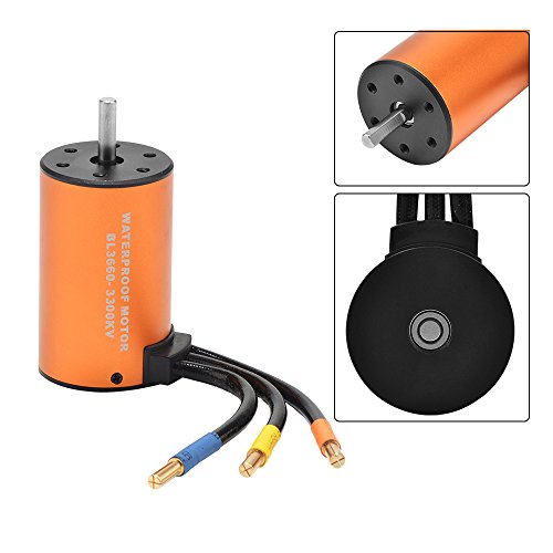 FastWin Brushless Motor 60A ESC 1/10 Waterproof 3660 3300KV RC Car Truck Model Vehicle Parts
