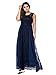 Esprlia Women's Plus Size Lace Sleeveless Evening Party Formal Maxi Dress - 2X Plus - Blue