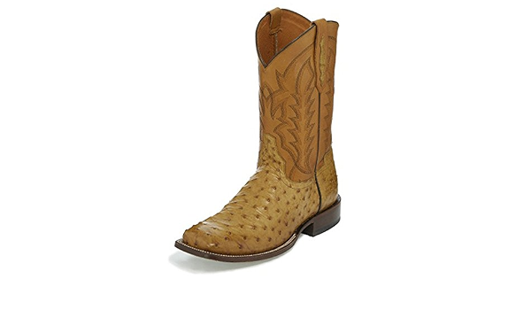 Amazon.com: tony lama Men 's Suntan Full pluma avestruz 13\