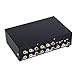E-SDS 4-Way AV Switch RCA Switcher 4 in 1 Out Composite Video L/R Audio Selector Box for DVD STB Game Consoles
