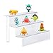 CY craft Acrylic Riser Stand Shelf ,3 Steps Display Shelf for for Amiibo Funko POP Figures,Cupcakes,Spice,Cabinet, kitchen Countertops,9x6.25x6 Inch,Clear ,Pack of 1