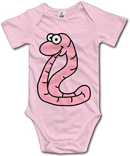 Baby Crawl Clothes Kauwurm Cute Bodysuits Infant Boys Girls Pink 12 Months
