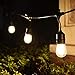 Joddge Outdoor String Lights LED 2 Pack 48ft 15 Sockets 32 Bulbs (2 Spare Bulbs and Zip Ties) for Patio Garden Yard Deck Cafe Weatherproof Commercial Grade [UL Listed]