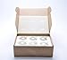 youseexmas Clear Glass Hanging Round Ball Christmas Ornaments 8cm Sponge Pack of 6