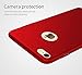 YIHAILU iPhone 7 Case Smoothly Shield Skin Shockproof Scratch Resistant Thin Slim Full Body Protective Case for iPhone7 (Silky Red)