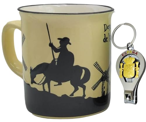 Planta Color Quixote Mug and Key Ring Spain 3 in 1 (Keyring, Opener and Nail Clippers)