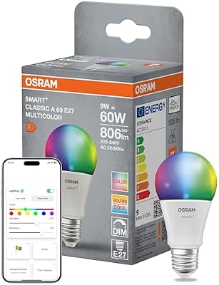 Lámpara LED SMART+ Mate A60 bombilla E27 RGBW