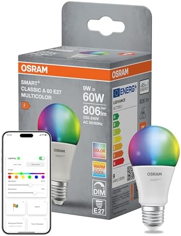 Lámpara LED SMART+ Mate A60 bombilla E27 RGBW