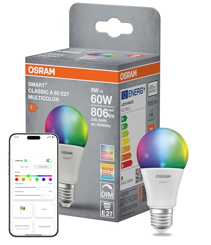 Lámpara LED SMART+ Mate A60 bombilla E27 RGBW