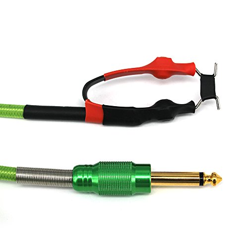 ITATOO Tattoo Clip Cords Heavy Duty Fireproof 8.2 Feet 2.5M Tattoo Clip Cord for Tattoo Machine Tattoo Power Supply Tattoo Wire Green - Thumbnail 2