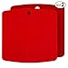 Love This Kitchen Silicone Trivet/Hot Pads for Hot Dishes - Easy to Clean Pot Holder for Kitchen - Durable, Flexible, & Multi-Purpose Mat That Helps Protect Countertops (7x7 in, Red, 1 Pair)
