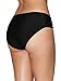 beautyin Women High Waisted Tummy Control Swim Bottoms Black Bikini Bottom Brief