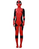 Miccostumes Boy's deadpool lycra cosplay jumpsuit (Child M)