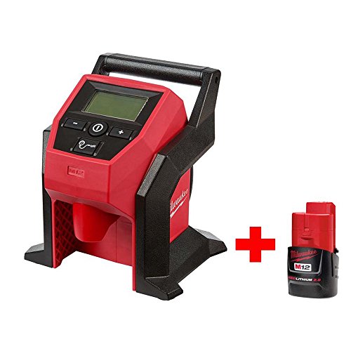 Milwaukee Electric Tools 2475-20P M12 COMPACT Inflator Free 2.0 Battery Special Kit