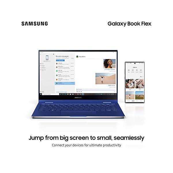 Samsung Galaxy Book Flex 13.3 Inch 8 GB Intel Core i5-1035G4 Processor Laptop - Royal Blue (UK Version) - Image 6