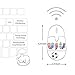 Soccer Gift 2.4G Wireless Mouse with USB Nano Receiver Optical Durable Comfortable, Ball in Liquid English Premier EPL, Arsenal FC Logo, Computer PC Laptop Futbol Fan Unique Uncommon Gaming(Arsenal)