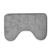 Binmer(TM)40*60cm U Shaped Bath Mats Anti Slip Home Bathroom (Gray)