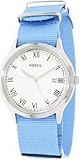 Fossil Ansel Three Hand Nylon Watch - Blue