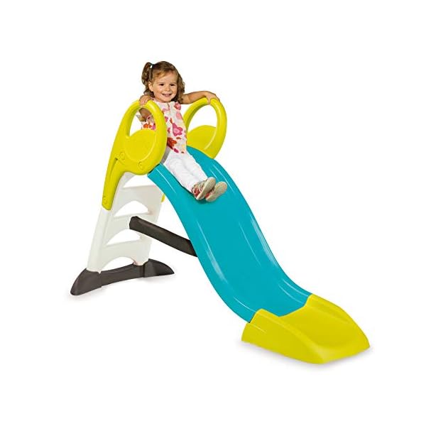 Smoby 310269 – KS Rutsche – kompakte Kinderrutsche mit Wasseranschluss, 1,5 Meter lang, mit Rutschauslauf, Verstrebung, Haltegriffen, für Kinder ab 2 Jahren – Bild 6