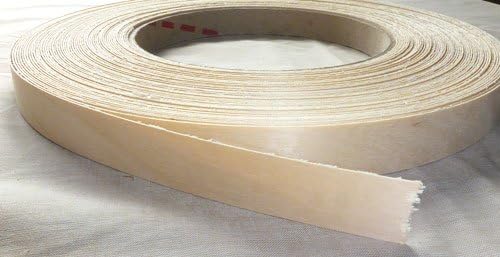 Pre Glued Iron on Birch Wood Veneer Edging Tape, 30mm x 10metres