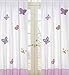 Sweet Jojo Designs Pink and Purple Butterfly Window Treatment Panel - Set of 2