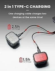 Hipeak Bike Lights for Night Riding, IP65