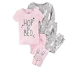 Carter's Girls' 4-Pc. Bunnies Snug Fit Cotton