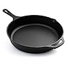 Pre-Seasoned-Cast-Iron-Skillet-Frying-Pan-Oven-Safe-Grill-Cookware-for-Indoor-Outdoor-Use-12-inches--32cm--by-Nuovva nuovva Pre Seasoned Cast Iron Skillet Frying Pan - Oven Safe Grill Cookware for Indoor & Outdoor Use – Cast Iron Pan (12…