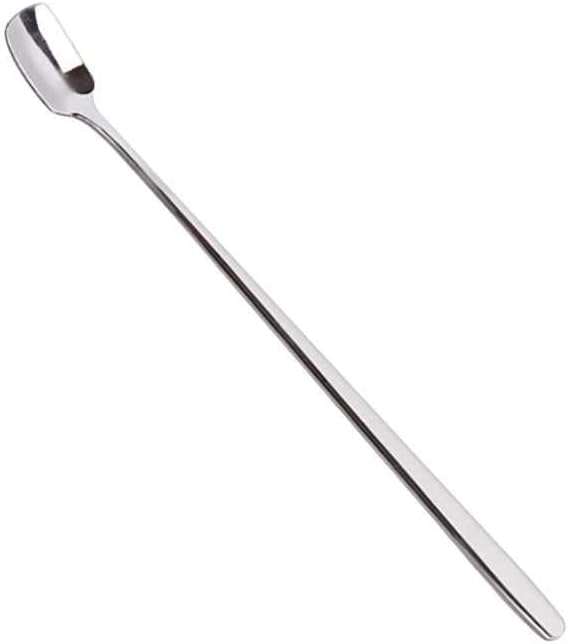 Kineca Stainless Steel Long Handled Coffee Stainless steel spoon Spoons Mixing Spoons Cold Drink Fruit Ice Cream Dessert Tea Spoon Drinking Tools