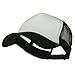 e4Hats.com Big Foam Mesh Truck Cap - White Black OSFM