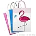 Hallmark Paper Gift Bags Assortment for Kids Birthdays or Baby Showers, Flamingos, Whales, Giraffes (Pack of 8, 4 Medium and Large)