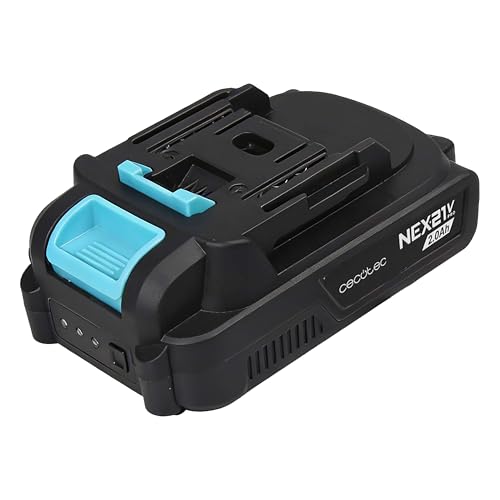 Cecotec NEX21 2nd Generation 2.0Ah Battery. NEX21V Pro Series High Efficiency, Compatible with All Range of Cecotec 21V Power Tools, Fast Charging, Optimal Autonomy of Use