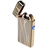 Kivors Rechargeable Windproof Arc Lighter Flameless Electronic Plasma Double Arc Lighter