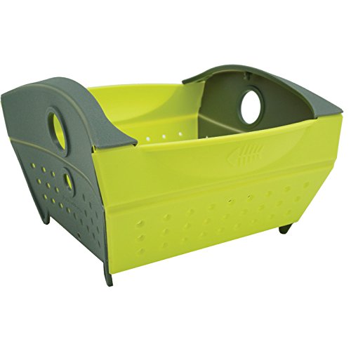 Fozzils Snap Fold Mini Colander, Green