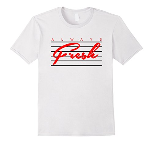 Mens Always Fresh Wht T-Shirt Sneaker Heads Basketball Shoes Large White