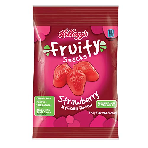 Kellogg's Fruity Snacks, Strawberry, Gluten Free, Fat Free, Bulk Size