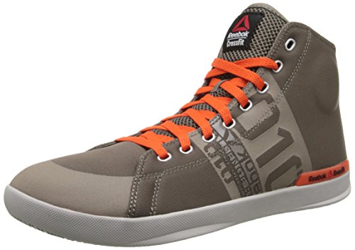 Reebok Men's Crossfit Lite TR Training Shoe, Trek Grey/Flux Orange/Steel, 8.5 M US