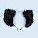 Ears Headband Cat Fox Ears Hair Bands Anime Party Costume Kitty Cosplay Headband For Halloween or Kitten Theme Party Costume (White and Black-2)