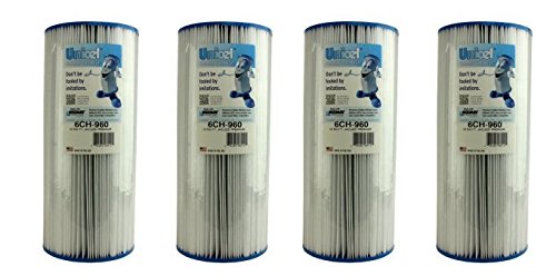 4 Unicel 6CH-960 Jacuzzi Premium Replacement Pool Spa Filter Cartridges 6540-476