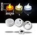 AGPTEK Lot 24 Battery Operated LED Cool White Tea Light Candle Flickering Flashing for Wedding Party Festival Decoration Occasions