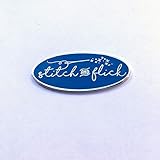 Stitch and Flick (Blue/Silver) Hard Enamel Needle