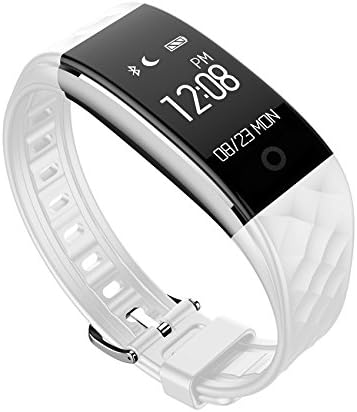 White Fitness Tracker Smart Watch - Durable White Activity Tracker with Heart Rate Monitor, Multisports mode for cycling, running, treadmill and rope skipping