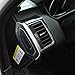 YIWANG Carbon Fiber Style ABS Plastic Console Side Air Vent Outlet Trim Cover 4pcs for Land Rover Range Rover Sport 2014-2019