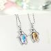 NEOGLORY Jewelry Aurora Borealis Crystal Penguin Birthstone Pendant Necklace Embellished with Crystals from Swarovski