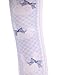 Hugme Womens cute blue rabbits bows print lolita thigh-high stockings