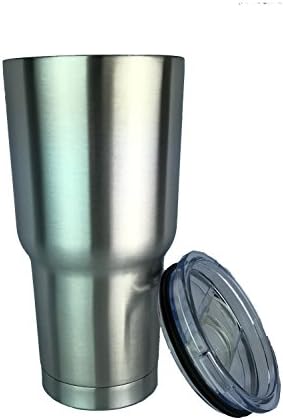 INNOPROD Double Wall Stainless Steel Insulated 30 oz. Tumbler with Sliding Lid