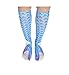 YITU Women Mermaid Tail Patterns Knee Socks Knee High Socks Casual Socks (Blue)