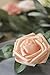 Ling's moment Roses Artificial Flowers for DIY Wedding Bouquets Centerpieces Bridal Shower Party Home Decorations (Shimmer Blush & Peach, 50pcs Regular 3